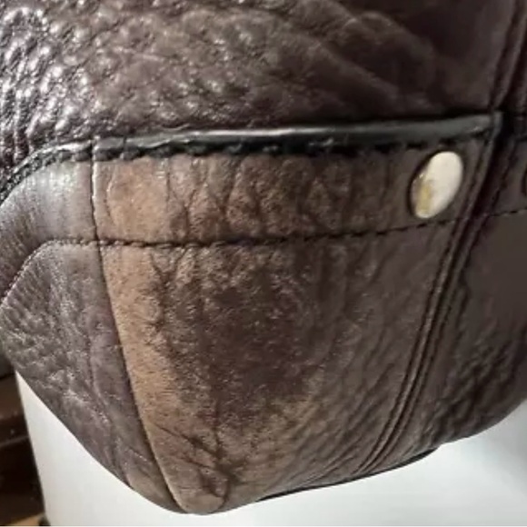 Coach Bleecker Felicia Pebbled Brown Leather C0882-F12323 - Picture 11 of 12